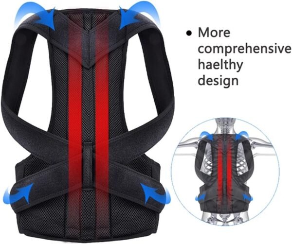 Back Corrector Posture Corrector Adjustable Back Support Shoulder Lumbar Brace Support Corset Back Belt for Men and Women Health and Relaxation