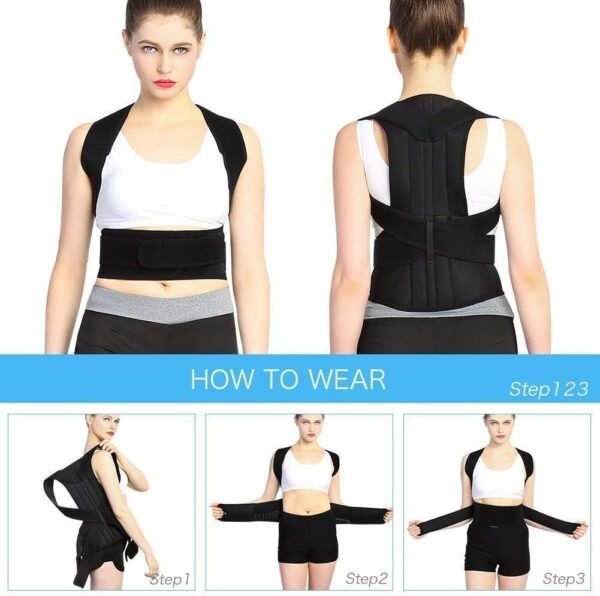 Back Corrector Posture Corrector Adjustable Back Support Shoulder Lumbar Brace Support Corset Back Belt for Men and Women Health and Relaxation