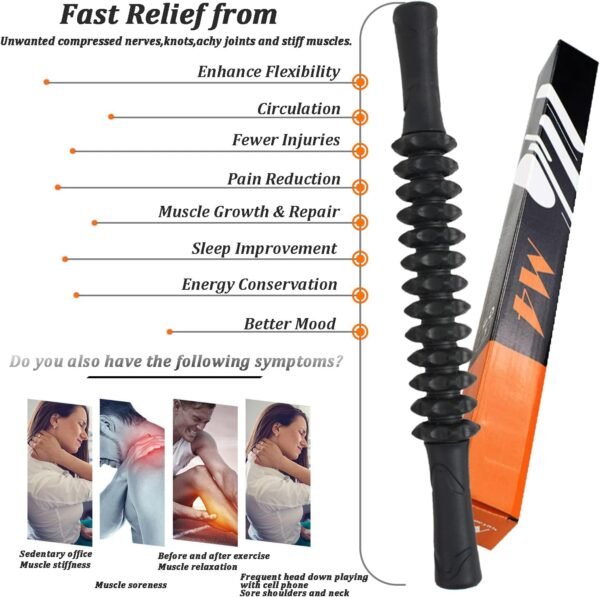 Muscle Roller Stick Muscle Yoga Massage Roller Bar Body