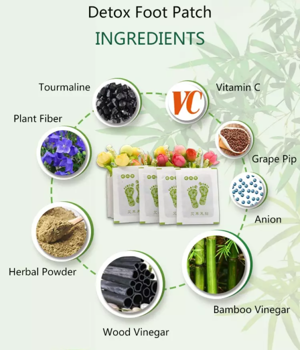 Detox foot patches Organic Herbal patches to remove Toxins and Impurities.
